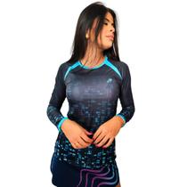 Camiseta Mormaii Futevolei UV Feminina Azul Techno