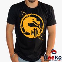 Camiseta Mortal Kombat 100% Algodão MK Geeko