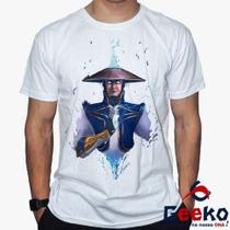 Camiseta Mortal Kombat 100% Algodão Raiden Geeko