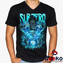 Camiseta Mortal Kombat 100% Algodão Sub-Zero Sub Zero Geeko