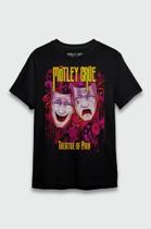 Camiseta Motley Crue Glam Metal Rock Preta Theater of Pain OF0113 RCH - Consulado Do Rock
