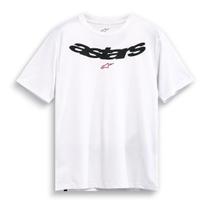Camiseta Moto Casual Alpinestars Elliptic Branco Camiseta Moto Casual Alpinestars Elliptic Branco