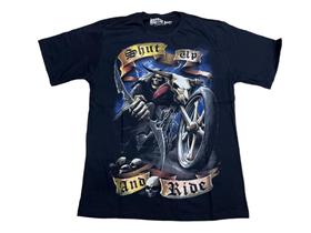 Camiseta Moto Caveira Harley Davidson Blusa Adulto Unissex e Plus Size Mr287 BM