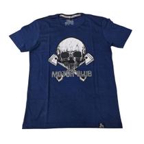 Camiseta Moto Caveira Motoqueiro Harley Blusa Adulto Unissex Bo5001