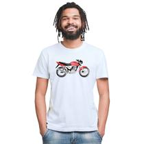 Camiseta Moto Honda Cg 150 Camisa Personalizada Blusa Adulto Algodão com Poliéster