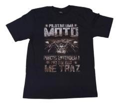 Camiseta Moto Preta Motoclube Harley Davidson Indian Blusa Adulto Unissex e Plus Size HCD585 BM