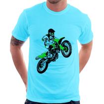 Camiseta Motocross Jump Verde - Foca na Moda