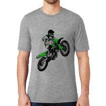 Camiseta Motocross Jump Verde - Foca na Moda