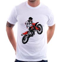 Camiseta Motocross Jump Vermelha - Foca na Moda