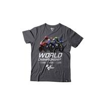 Camiseta Motogp Championship Cinza Grife Oficial Certificada