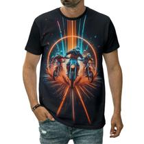Camiseta Motoqueiros Moto Arte Corrida Motos Estrada Trilha