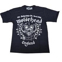 Camiseta Motorhead Blusa Banda de Rock Adulto Unissex Mr447