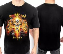 Camiseta Motorhead Inferno Oficial Licenciado Blusa Banda de Rock Of0087 BM