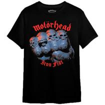 Camiseta Motorhead Iron Fist Consulado do Rock