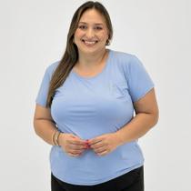 Camiseta Mov Fluity Plus Size Dry Manga Curta Feminina