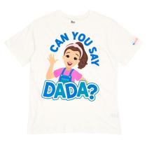 Camiseta Ms. Rachel Dada Camiseta gráfica branca média Camiseta Ms. Rachel Dada Camiseta gráfica branca média