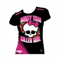 Camiseta Muay Thai Killer Girl - Baby Look Feminina - Fb-2045