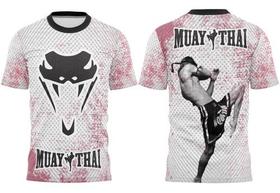 Camiseta Muay Thai Nak Muay Fire Camisa Academia Treino Luta Kick Boxing Camiseta Muay Thai Nak Muay Fire Camisa Academia Treino Luta Kick Boxing