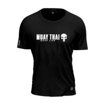 Camiseta Muay Thai Skull Caveira Black Shap Life MMA