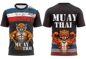 Camiseta Muay Thai Tigre Lutador Thailand Boxe Luta Treino