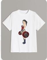 Camiseta Mulher Maravilha maromba fitness academia exercício funcional