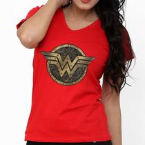 Camiseta Mulher Maravilha Wonder Woman Liga Da Justiça
