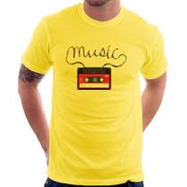 Camiseta Music Cassete Retrô - Foca na Moda