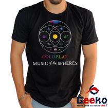 Camiseta Music Of The Spheres 100% Algodão Coldplay Geeko