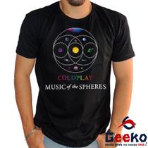 Camiseta Music Of The Spheres 100% Algodão Coldplay Geeko Camiseta Music Of The Spheres 100% Algodão Coldplay Geeko