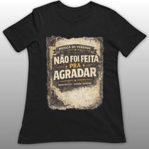 Camiseta Música de Verdade Não Foi Feita pra Agradar - Coleção Analógico Desde Sempre PossArt Cor:PretoTamanho:EXG