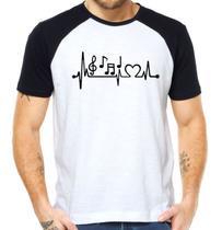 Camiseta musico nota musical camisa love amo musica