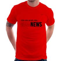 Camiseta Não era amor, era... fake news - Foca na Moda