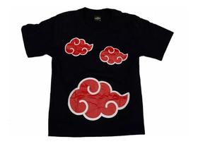 Camiseta Naruto Akatsuki Nuvens Blusa Adulto Unissex Anime Hcd554 BM