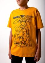 Camiseta Naruto Cangaceiro Infantil Camisa Estampada Anime Básica Unissex