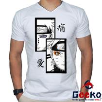 Camiseta Naruto e Pain 100% Algodão Anime Geeko
