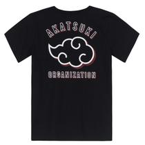 Camiseta Naruto infantil unissex Brandili Preto