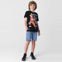 Camiseta Naruto Infantil Unissex Preto - Brandili Camiseta Naruto Infantil Unissex Preto - Brandili