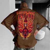 Camiseta Naruto Kurama Kyuubi Konoha Treino Gym Academia
