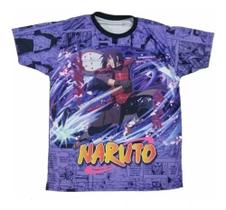 Camiseta Naruto Madara Uchiha Blusa Adulto Unissex Anime Lu44t BM