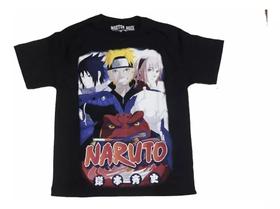 Camiseta Naruto Sakura Sasuke Time 7 Blusa Adulto Unissex Anime Mr1009 BM