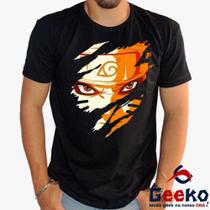 Camiseta Naruto Uzumaki 100% Algodão Anime Geeko