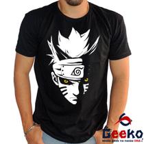 Camiseta Naruto Uzumaki 100% Algodão Anime Geeko