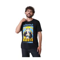 Camiseta naruto uzumaki preto m Camiseta naruto uzumaki preto m