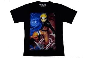 Camiseta Naruto Uzumaki Rasengan Blusa Adulto Unissex Mr1079 BM