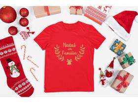 Camiseta Natal em Família Natal Feliz Natal Papai Noel Vermelho