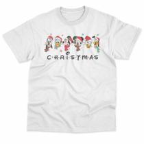 Camiseta Natal Mickey Pluto Minnie Christmas 2025 100% Algodão