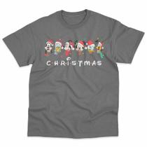 Camiseta Natal Mickey Pluto Minnie Christmas 2025 100% Algodão