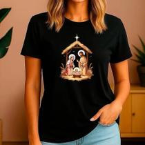 Camiseta Natal Presépio Nascimento de Jesus Mulher & Homem