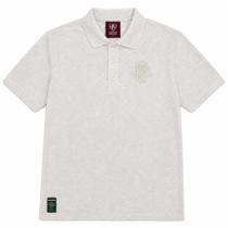Camiseta Natural Fluminense Masculina Polo - Off White