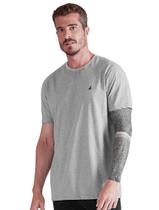 Camiseta Nautica Masculina Dark Icon Cinza Mescla Camiseta Nautica Masculina Dark Icon Cinza Mescla